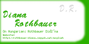 diana rothbauer business card